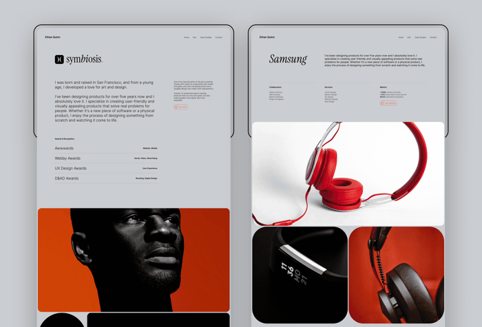 Symbiosis — Modern Portfolio Template - Symbiosis is a cutting-edge portfolio template that offers a seamless blend of modern design and advanced functionality. Its sleek, minimalist layout is designed to highlight your work and accomplishments, while its intuitive interface makes it easy for visitors to navigate and explore your content.