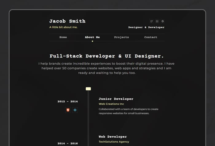 GameFace — Personal Portfolio Framer Template - A simple but visually striking personal template aimed at developers or designers. Introduce yourself, show your track record and display your work effortlessly with Game Face.