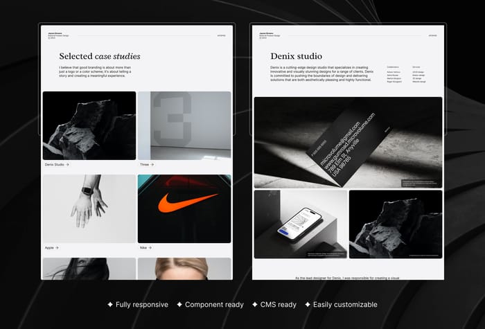 Apophis — Modern Portfolio Template - Apophis is a sleek and modern minimal portfolio template designed for creatives and professionals who want to showcase their work in a clean and elegant way. Developed with simplicity and functionality in mind, Apophis features a minimalist layout that allows your work to take center stage.