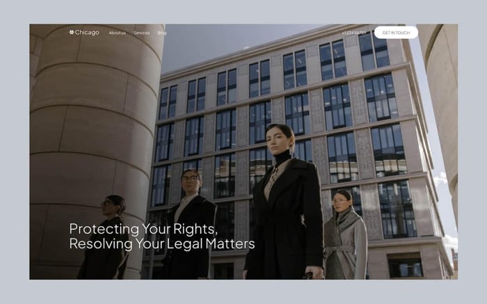 Chicago - Law Firm Website Template - Chicago is a modern Webflow template perfectly suited for Lawyer and Attorneys or other consultants. It comes with an elegant design and CMS integration. The template has everything your website will need to transform your visitors into clients.