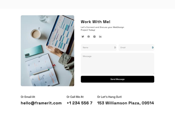 Folioz — Personal Portfolio Template - Folioz is a Minimal and Clean Personal Portfolio Template for Framer that is great for Freelancers, designers, Simple Portfolio sites, and more.