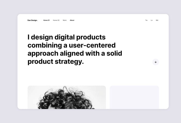 Modular — Portfolio Template - Introducing the Modular Portfolio template designed for UX/Product designers. With its modular design, clean lines, and bold typography, this template showcases your work effectively. 