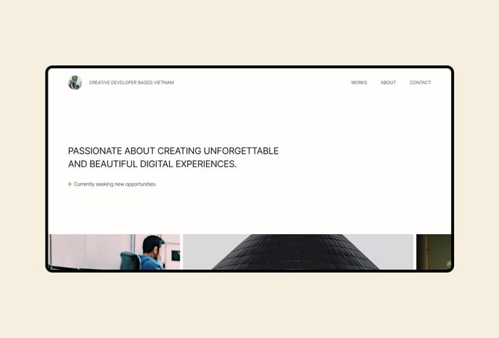 Porto — Clean and Minimalistic Portfolio Template - This portfolio template is a clean and minimalistic design that prioritizes a strong sense of hierarchy and simplicity.