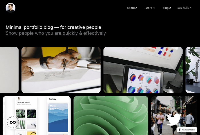 Grids — Portfolio Template - Showcase your latest and greatest designs for the world to see with this sleek, minimal portfolio design.