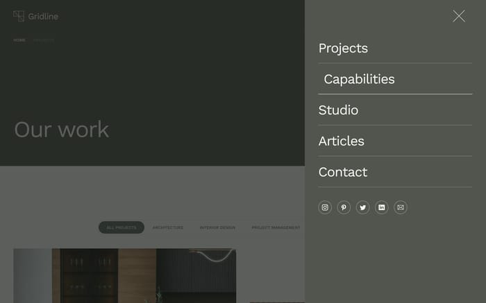 Gridline - Architecture Website Template - Gridline is a modern and clean CMS template for architecture and interior design studios. With 9 unique page templates, 5 CMS collections, advanced animations and parallax scrolling, this template has everything you need to get your business online.
