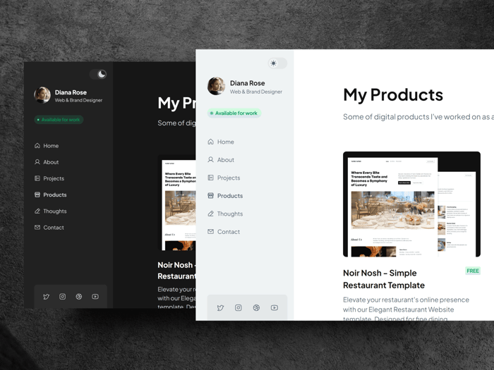 BoardaFolio — Sleek dashboard-style Template - Discover BoardaFolio – Elevate your web and brand design showcase with a sleek dashboard-style template. Perfect for creators, designers, freelancers, and even writers. unleash your creativity today!