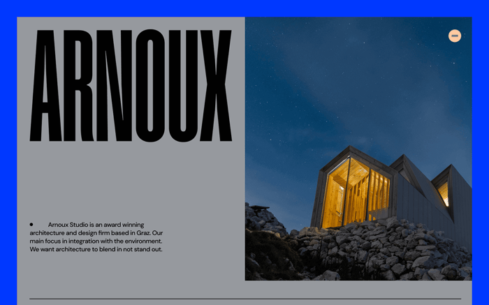 Arnoux - Architecture Website Template - Arnoux is designed to give a strong personality to every company online presence. With a bold &amp; impactful interface and customizable design options, you can easily create a website that showcases your products and services that people will remember.