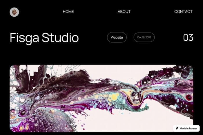 Clean Portfolio site template - This minimal, clean and modern portfolio template, designed using Framer, features dynamic animations and micro-interactions that add a touch of elegance to the user experience. The design is sleek and easy on the eyes, making it perfect for showcasing your work or highlighting your skills and services. The template is fully customizable, allowing you to make it your own and stand out from the crowd. The micro-interactions and animations provide a subtle but effective way to guide the user through the site, making it easy to navigate and explore your content. Overall, this template is a great choice for anyone looking to create a visually striking and user-friendly portfolio website.

