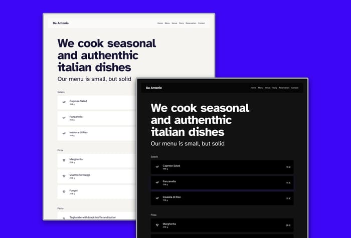 DaAntonio — Restaurant Website - The Da Antonio Framer Template is the perfect choice for restaurants aiming to create a captivating online presence.
