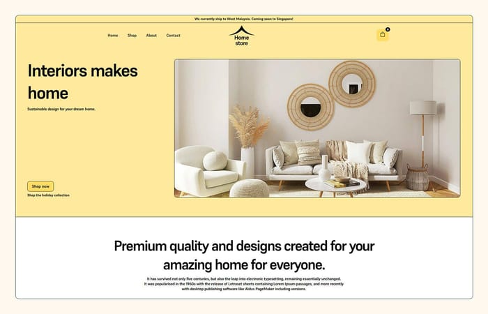 Homestore - Furniture Website Template - The Homestore is a modern &amp; flexible template designed to make your business online to create a professional web presence of your business.
