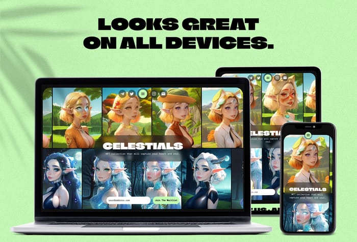 Celestials —  NFT Collection Website - Introducing Celestials: Elevate Your NFT Collection with My Free Framer Website Template!
