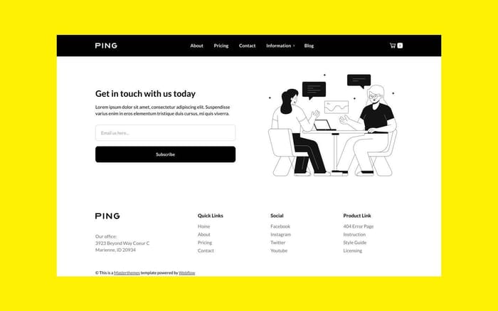 Ping - Startup Website Template - Build a professional-looking website with no coding knowledge with Ping.