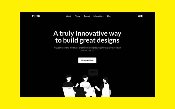 Ping - Startup Website Template - Build a professional-looking website with no coding knowledge with Ping.