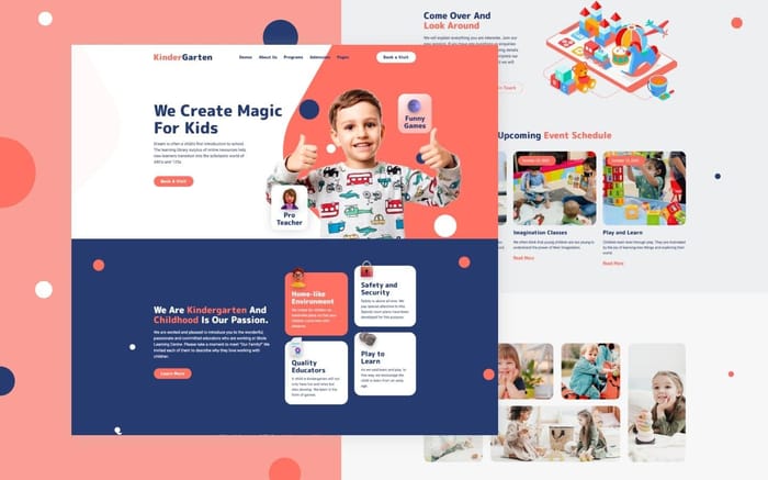 Kindergarten 128 - Kids Website Template - Kindergarten 128 is a Webflow Template for kindergarten, kids, school, preschool, children, kids education, kindergarten classes, kindergarten programs, child care.