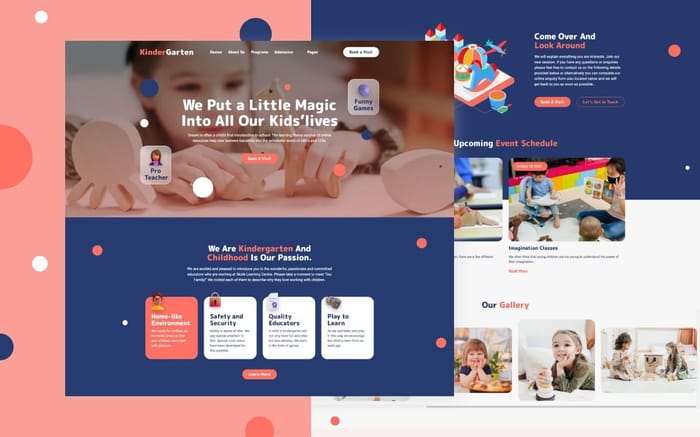 Kindergarten 128 - Kids Website Template - Kindergarten 128 is a Webflow Template for kindergarten, kids, school, preschool, children, kids education, kindergarten classes, kindergarten programs, child care.