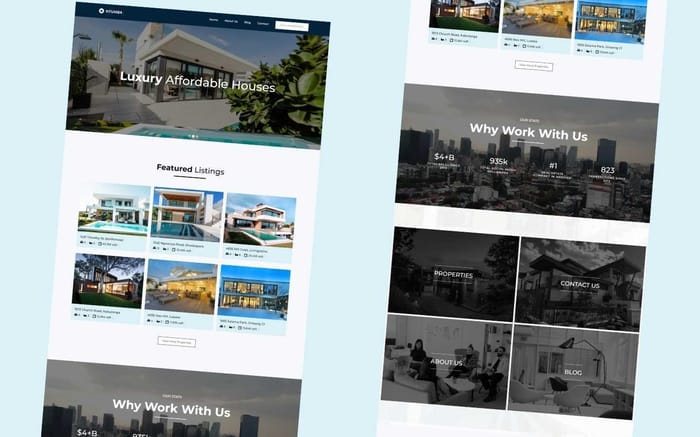 Nyumba - Real Estate Website Template - Nyumba is a clean modern real estate webflow template. Showcase your properties for rent or sale with a professional Webflow Template like Nyumba today!