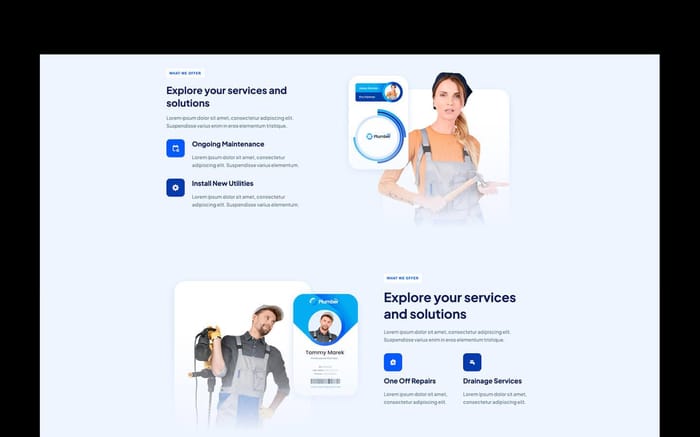 Plumber - Construction Website Template - The Plumber is a plumber service Webflow template. It is a modern, beautiful, elegant Plumber Services template.