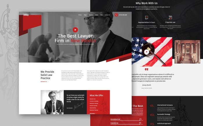 Inloy 128 - Attorney Website Template - Inloy 128 is a Webflow Template for attorney, law, lawyer, business, advocate, legal, corporate, law firm, justice, accountant, consulting, court, insurance, advisor, attorneys, law office, legal office, counsel.