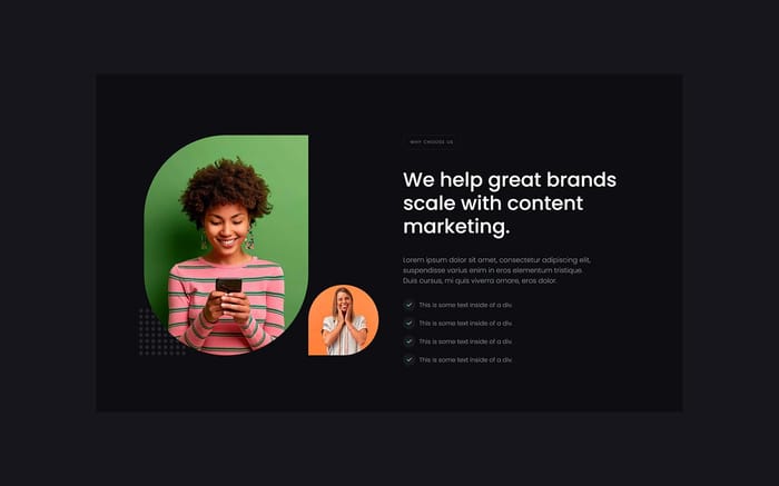 Growfy - Consulting Website Template - Growfy is a template highly suitable for modern marketing agencies, digital studios, startups and businesses. The design is made in the dark style, which makes the site memorable and you can easily adapt it to your brand.