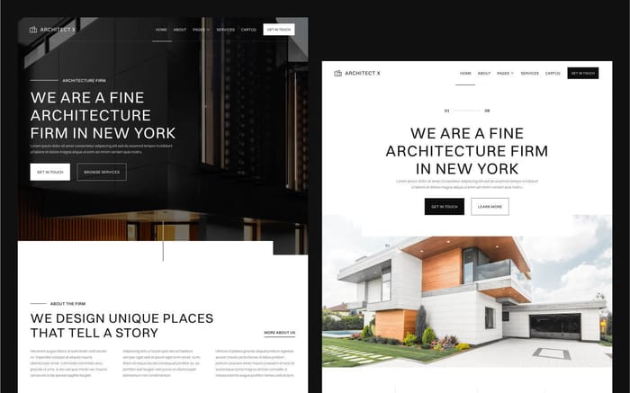 Architect X - Architecture Website Template - Architect X is our ultimate multi layout architecture Webflow Template. With a total of 20+ pages, it includes everything your architecture design firm will need to launch a world-class website that will impress your visitors at first glance.