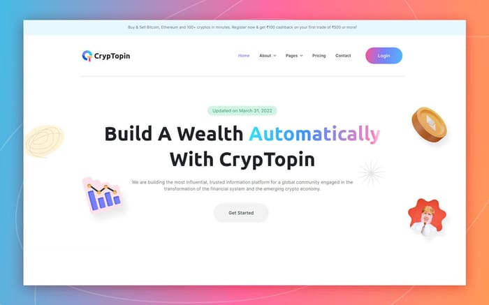 CrypTopin - Finance Website Template - CrypTopin is a highly professional cryptocurrency ICO webflow template with solid layouts. We researched the crypto industry and crafted ever needed page to make it easy for you to build a perfect digital currency website.