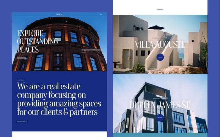 Domum - Real Estate Website Template - Domum is a clean &amp; elegant template perfect for Real Estate &amp; Architecture Businesses. It comes with pixel-perfect layouts, clean UI, and advanced interactions, to delight your users.