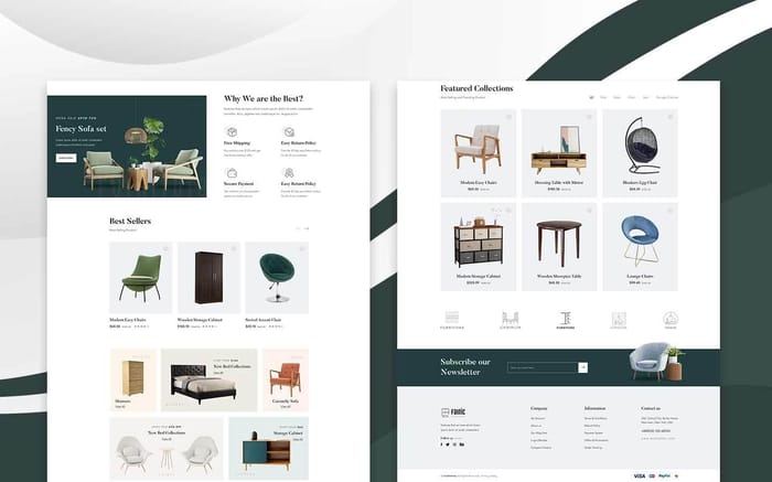 Farnic - Furniture Website Template - Farnic is a distinctive Webflow eCommerce template that helps in the building of a cutting-edge eCommerce website. It is specifically made for online furniture stores, but it may be adjusted to work with other stores as well.