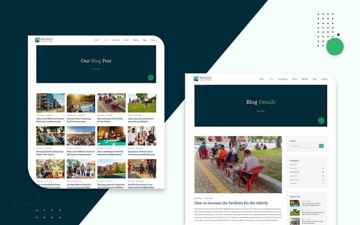 Resideo - Real Estate Website Template - Resideo is an excellent Home Owners Association Website Template for Homeowners Associations(HOA) looking to create a professional website. This HTML Webflow template is one of the unique Webflow website templates to use when creating a website.