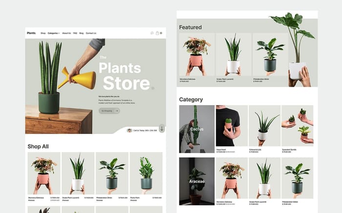 Plants - Florist Website Template - Plants Webflow eCommerce Template is a modern and fresh approach of a Plants online store that you can have in no time, customize it as want and create a unique website for your business.