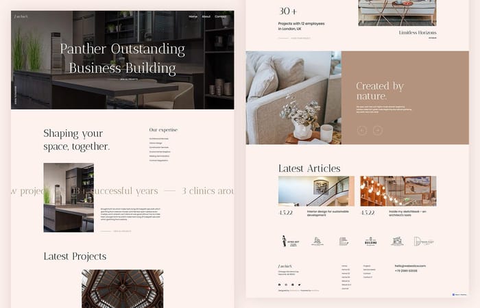 archieX - Architecture Website Template - Create a website that presents your skills and attractively showcases your work with archieX, a powerful CMS Webflow template for architecture, construction, and interior design. Get archieX and give a phenomenal new look to your portfolio!