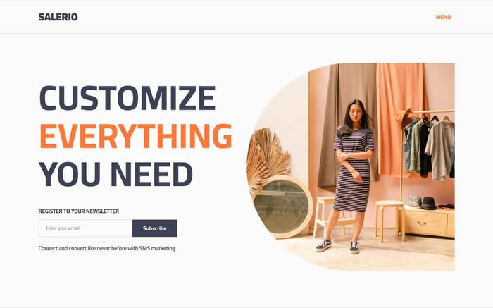 Salerio - Small Business Website Template - Salerio is a multi-layout Webflow template, clean, modern, and suitable for every need: agency, freelance, designer, web designer, developers, business, services, marketing, startup, portfolio.