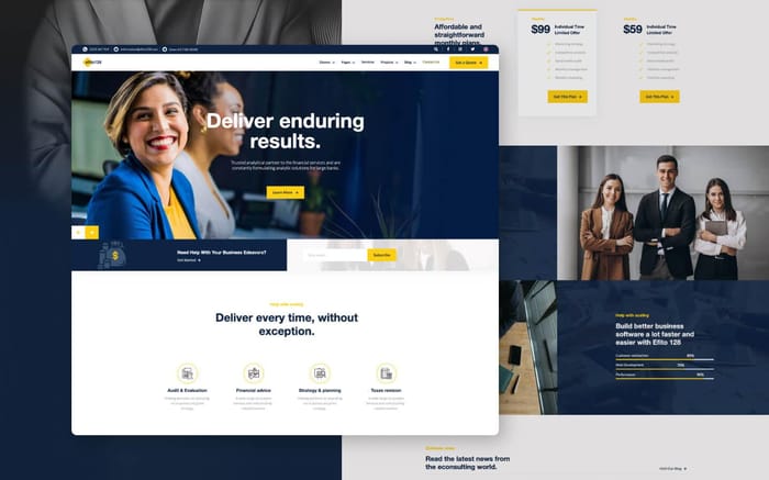Efito 128 - Consulting Website Template - Efito 128 is a Webflow Template for business, consulting, corporate, agency, company, financial, insurance, consultant, advisor, marketing, accountant, audit, brokerage.