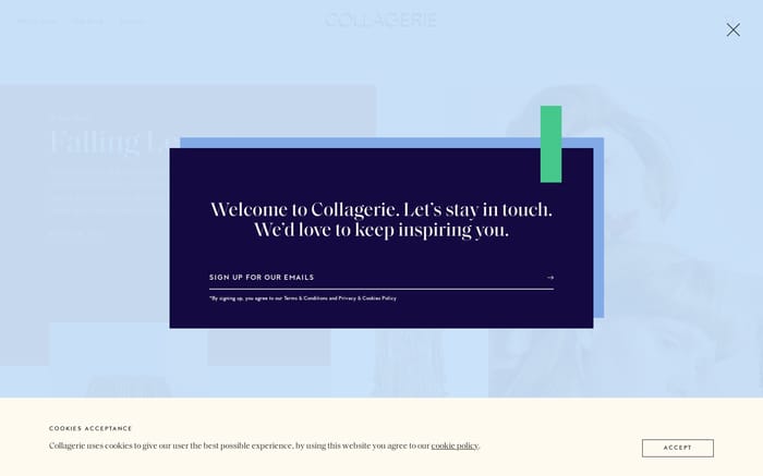 Collagerie website preview