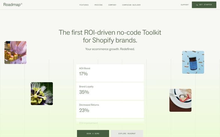 Roadmap website preview