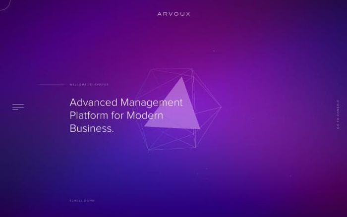 Arvoux website preview