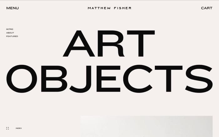 Matthew Fisher website preview