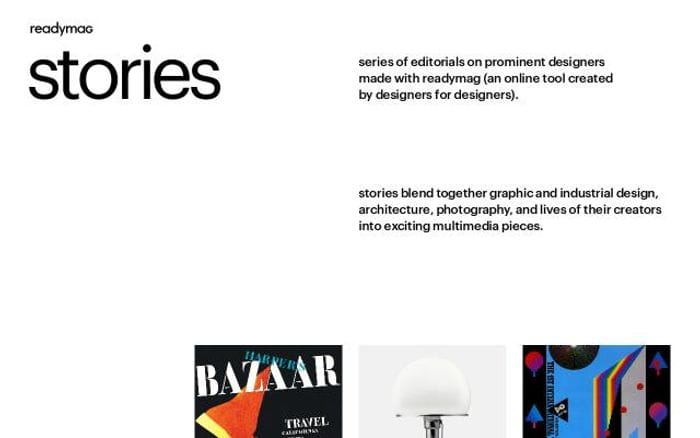 Stories website preview