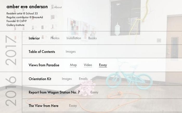 Ambereveanderson website preview