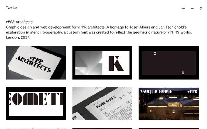 Twelve website preview