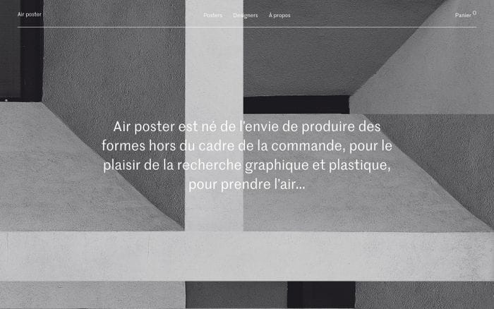 Air poster website preview