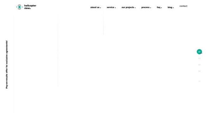 Helicopter-view website preview