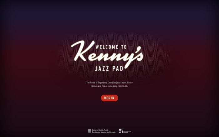 Kenny's Jazz Pad website preview
