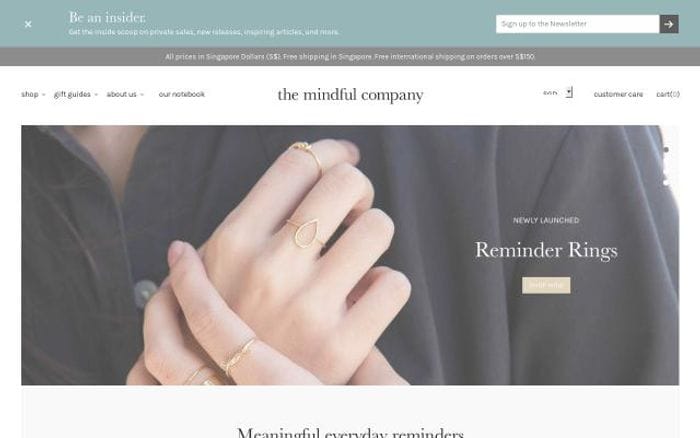 Mindful-company website preview