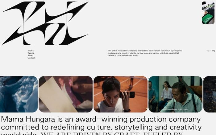 Mama Hungara website preview