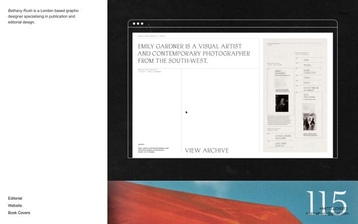 Bethany Rush website preview