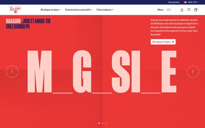 Randolph website preview