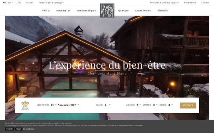 Hameaualbert website preview