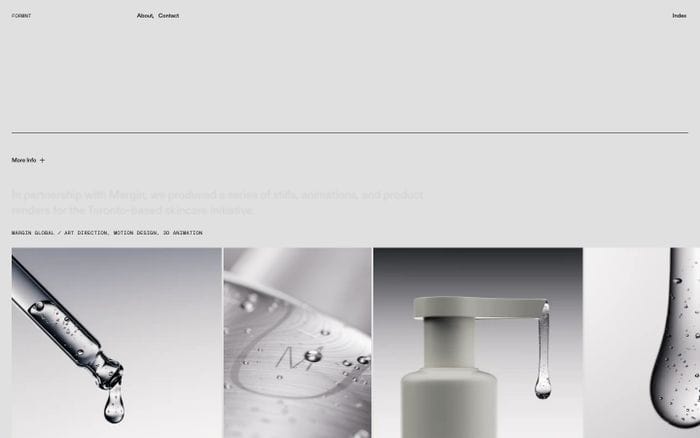 Formnt Studio website preview
