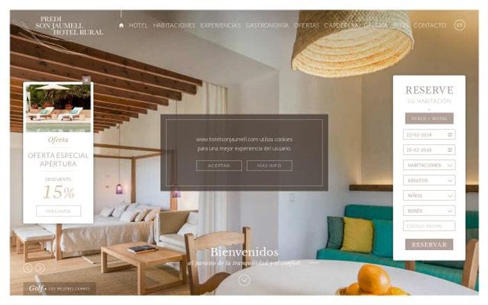 Hotelsonjaumell website preview