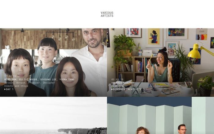 Various Artists – Invites creatives to share their relationship with music by creating and talking about playlists and mixes. website preview